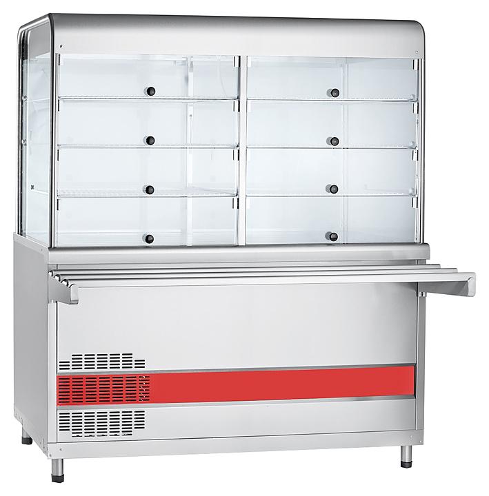 Прилавок-витрина Abat Аста ПВВ(Н)-70КМ-С-01-НШ